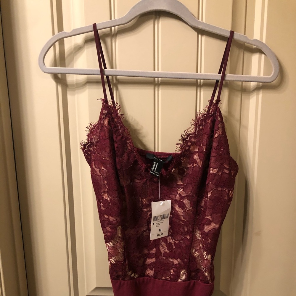 NWT forever 21 lace bodysuit